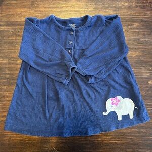 Carter's Deep Blue Baby Long Sleeve Shirt